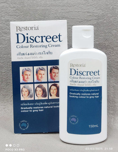 کرم رفع سفیدی مو دیسکریت Discreet حجم ۱۵۰ میلی لیتر