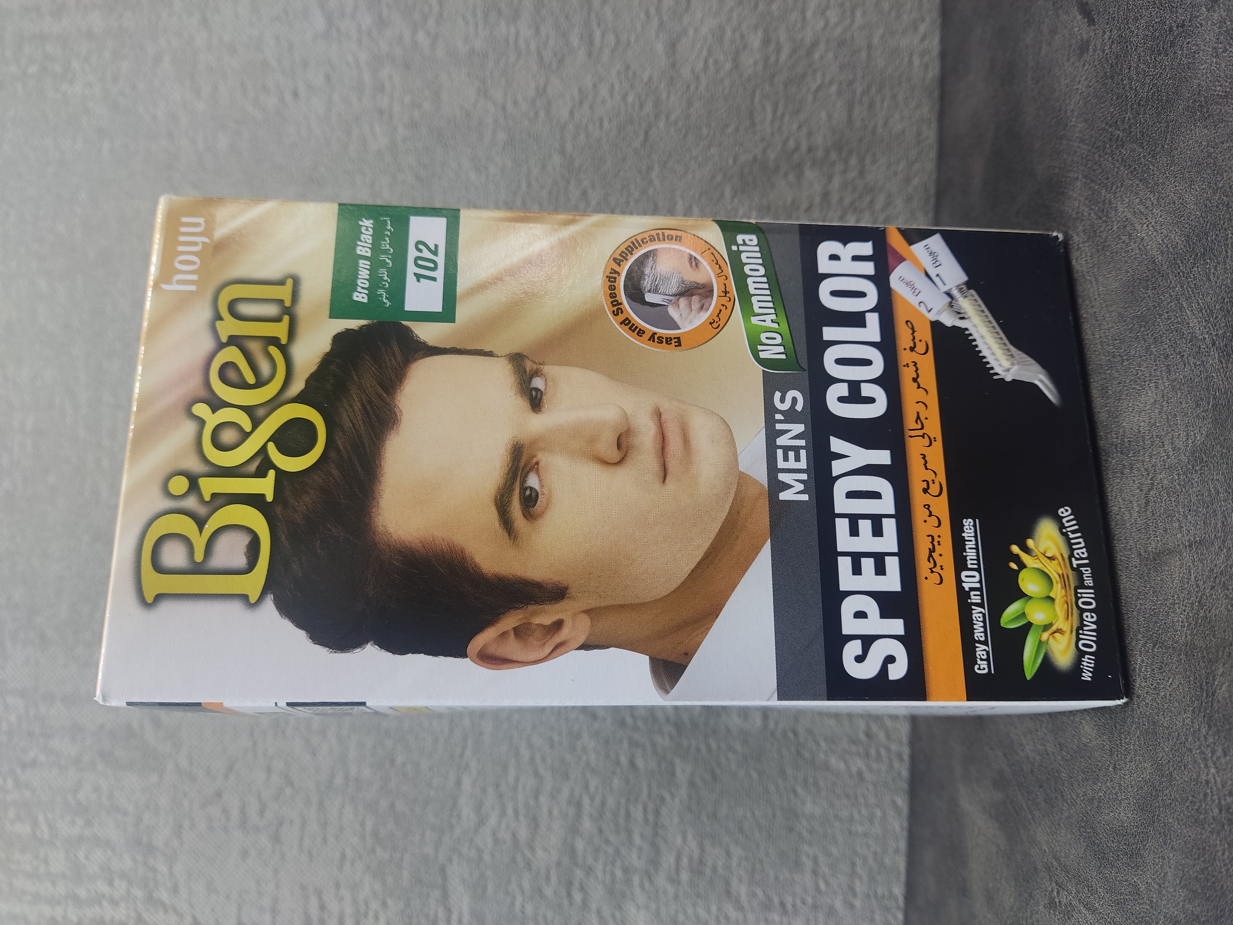 کیت رنگ مو بیگن BIGEN سری اسپیدی کالر Speedy Color مدل Brown Black شماره 102