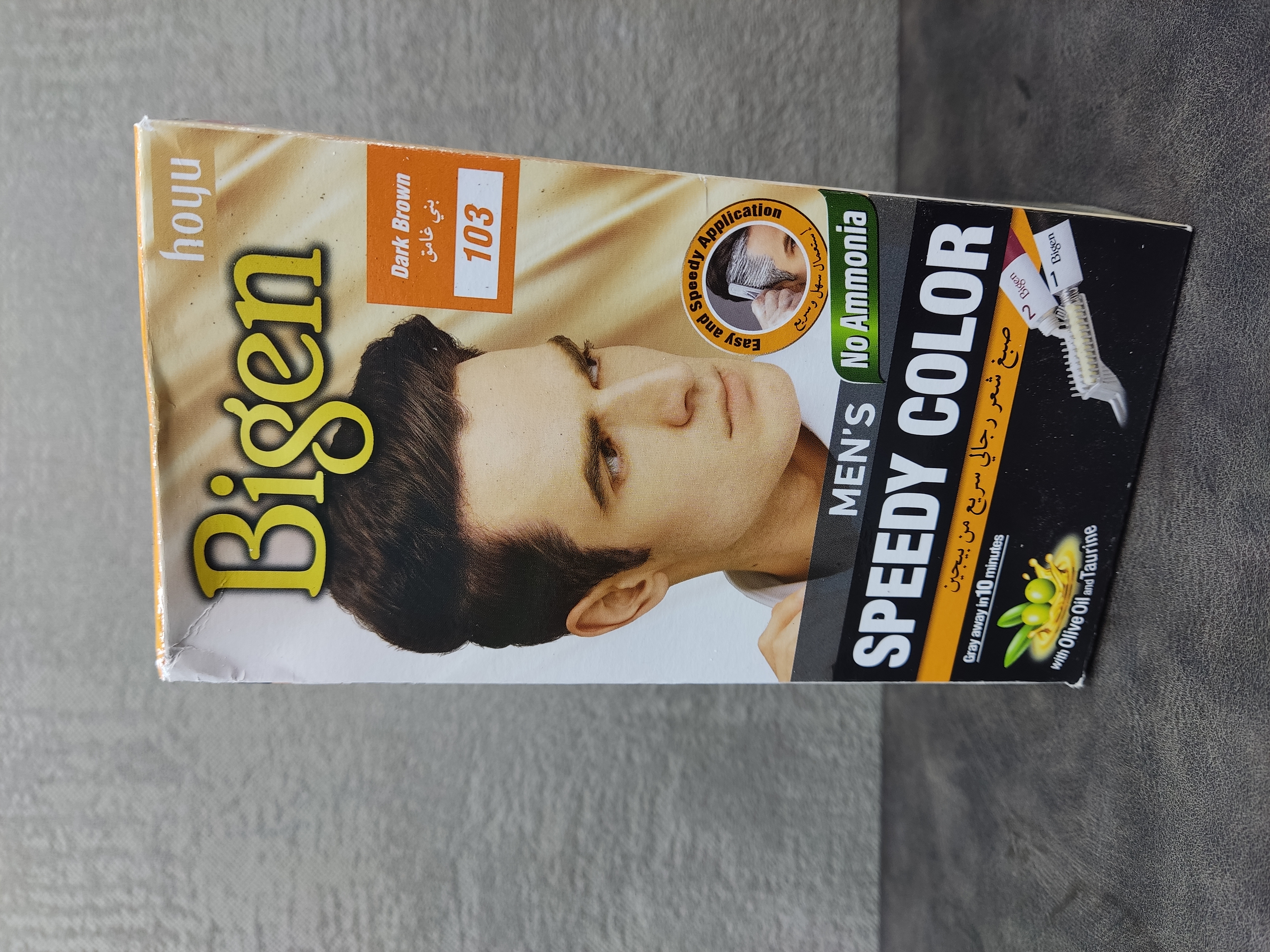 کیت رنگ مو بیگن BIGEN سری اسپیدی کالر Speedy Color مدل Dark Brown شماره 103